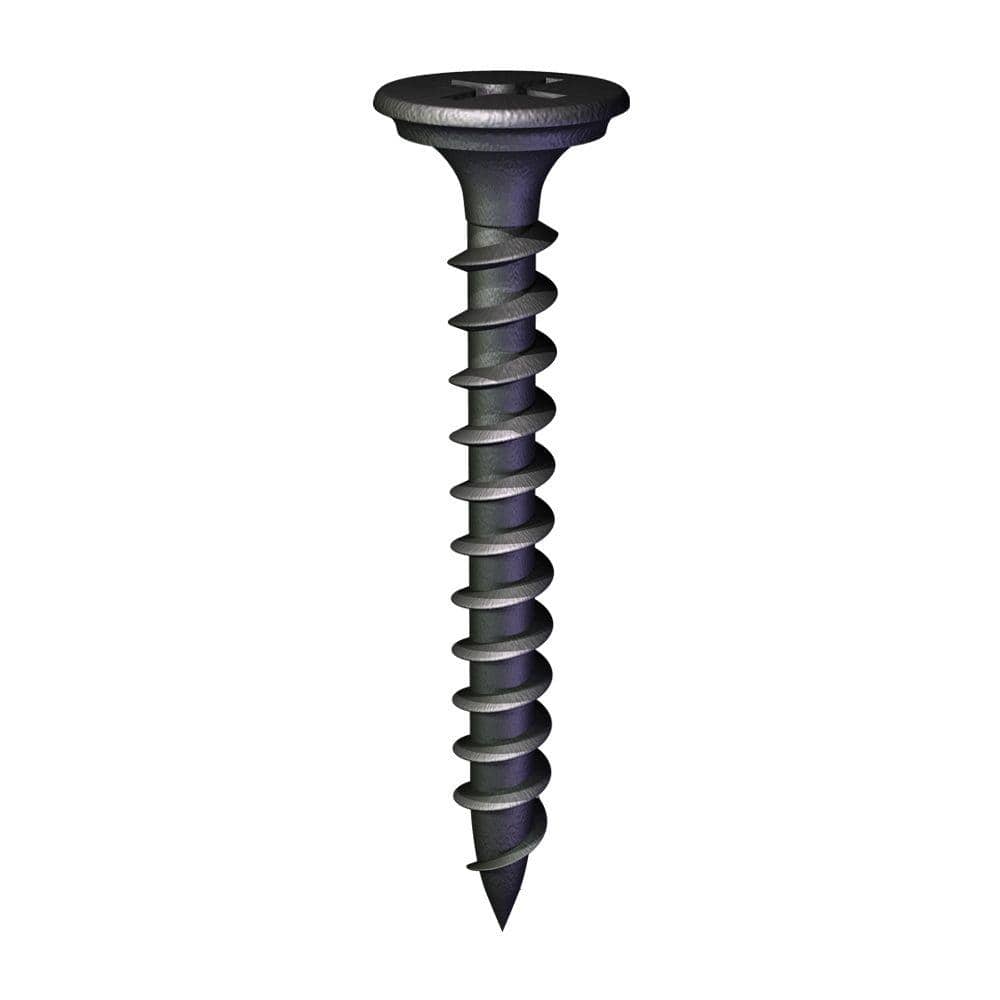8x3 Phillips Bugle Head Fine Thread Black Drywall Screw #137951 2000 