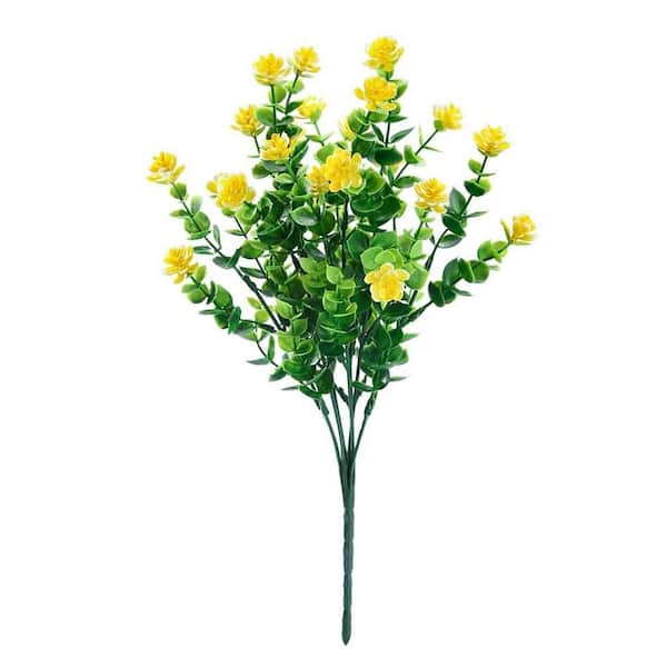 Unbranded 15 in. Yellow Indoor/Outdoor Artificial Lavender Flower