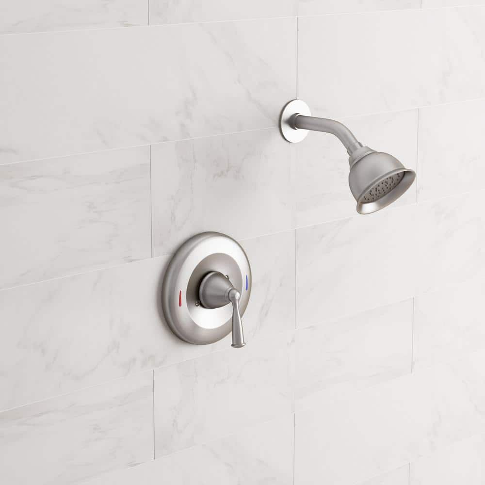 Banbury Spot Resist Brushed Nickel Wall Mounted Shower Trim