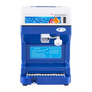 40 oz. Blue Snow Cone Machine Electric Shaved Ice Crusher 250W Tabletop Ice Shaving Machine 265 lb./hr