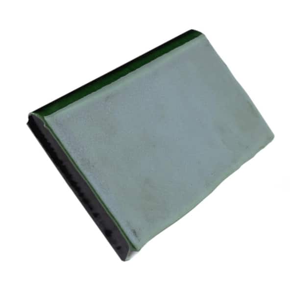 Viva Antic Verde 3 in. x 6 in. Glossy Ceramic Wall Tile Trim (3.0 sq. ft. /Pack)