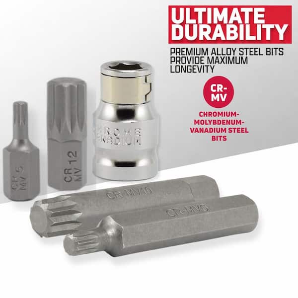 NEIKO XZN Metric Triple Square Socket Set (11-Piece) 10078A - The