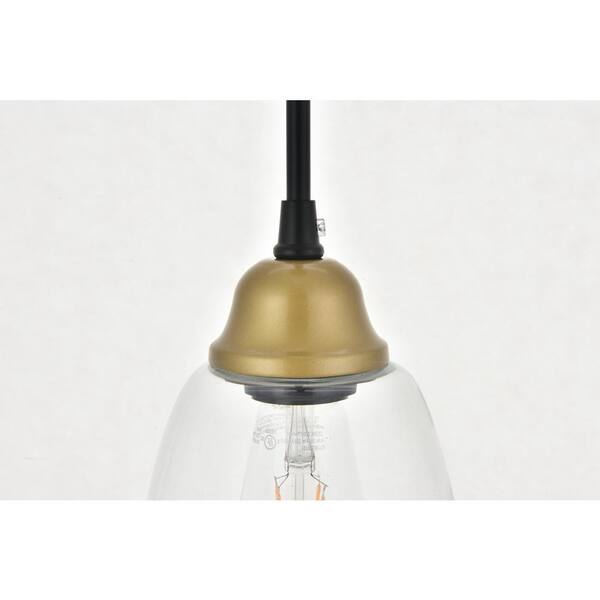 academy 5 light pendant black