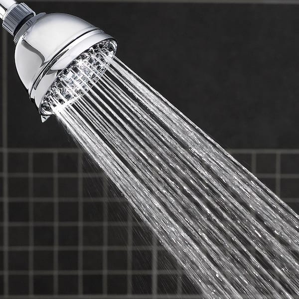 5-Spray 3.5 in. Single Wall Mount Low Flow Handheld Shower Head in Chrome 5-Spray 3.5 in. Single Wall Mount Low Flow Handheld Shower Head in Chrome