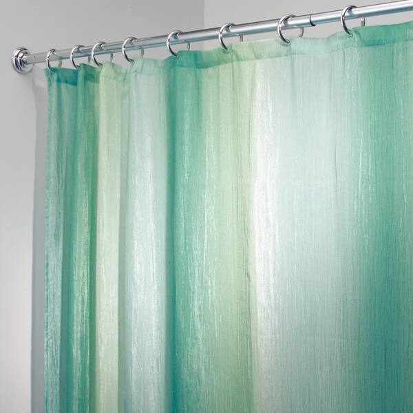 interDesign Ombre Print Shower Curtain in Blue/Green