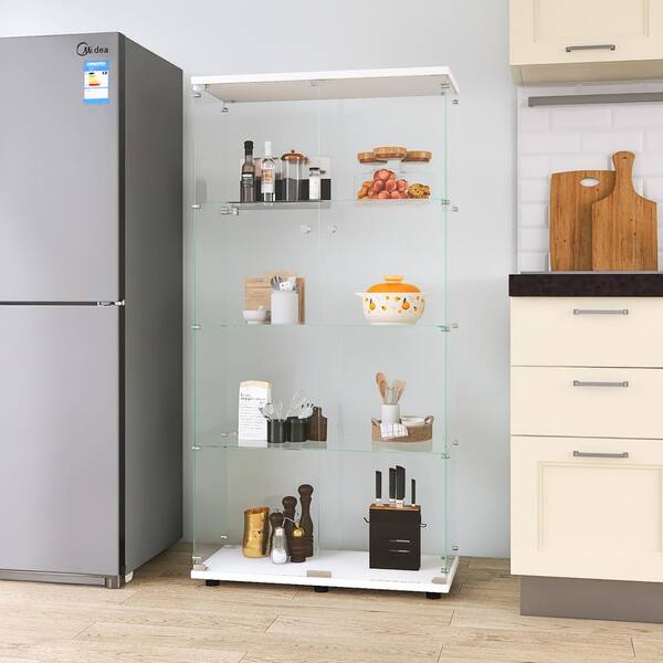 General Storage Cabinet; Acrylic, 10 Chambers, 4 Doors, 37 W x 16 D x 61  H