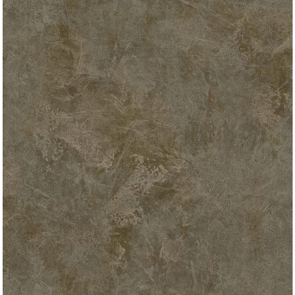 CASA MIA Marble Brown Paper Non-Pasted Strippable Wallpaper Roll (Cover 56.05 sq. ft.)