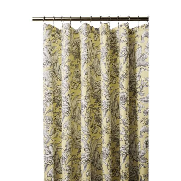 Unbranded Lillian 72 in. Butter Shower Curtain