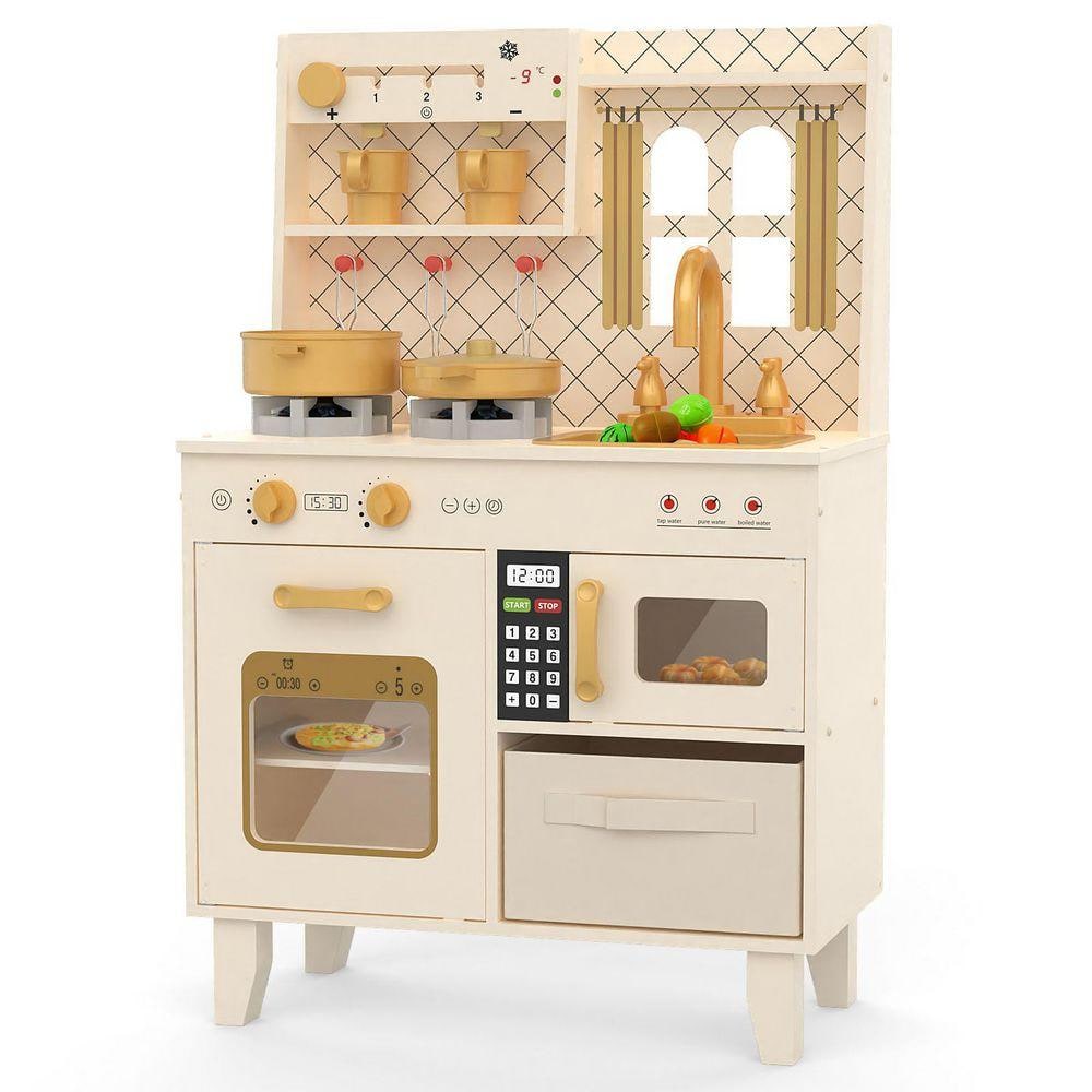 miki house &POGNAE ２点セット‼️【6】Y SEEUTEK Wooden Play Kitchen for Kids Compact Pretend Kitchen