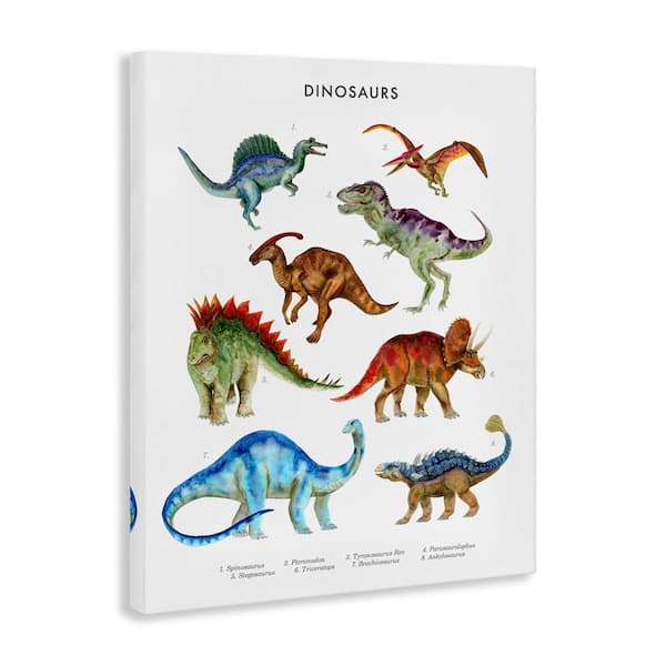 Stupell Industries Dinosaur Learning Chart by Brett Blumenthal