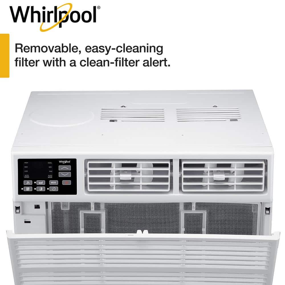 12,000 BTU White Window Air Conditioner with Remote Control
