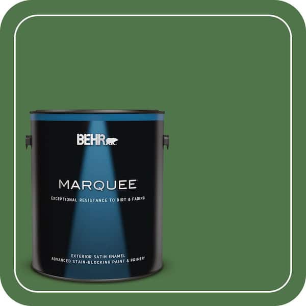BEHR MARQUEE 1 gal. #MQ4-49 Emerald Forest Satin Enamel Exterior Paint & Primer