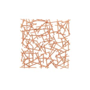 Brown Metal Contemporary Abstract Wall Decor
