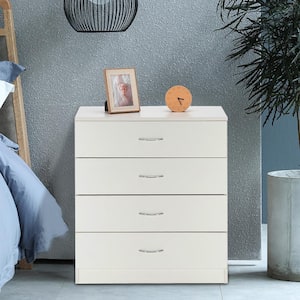 4-Drawer White Dresser