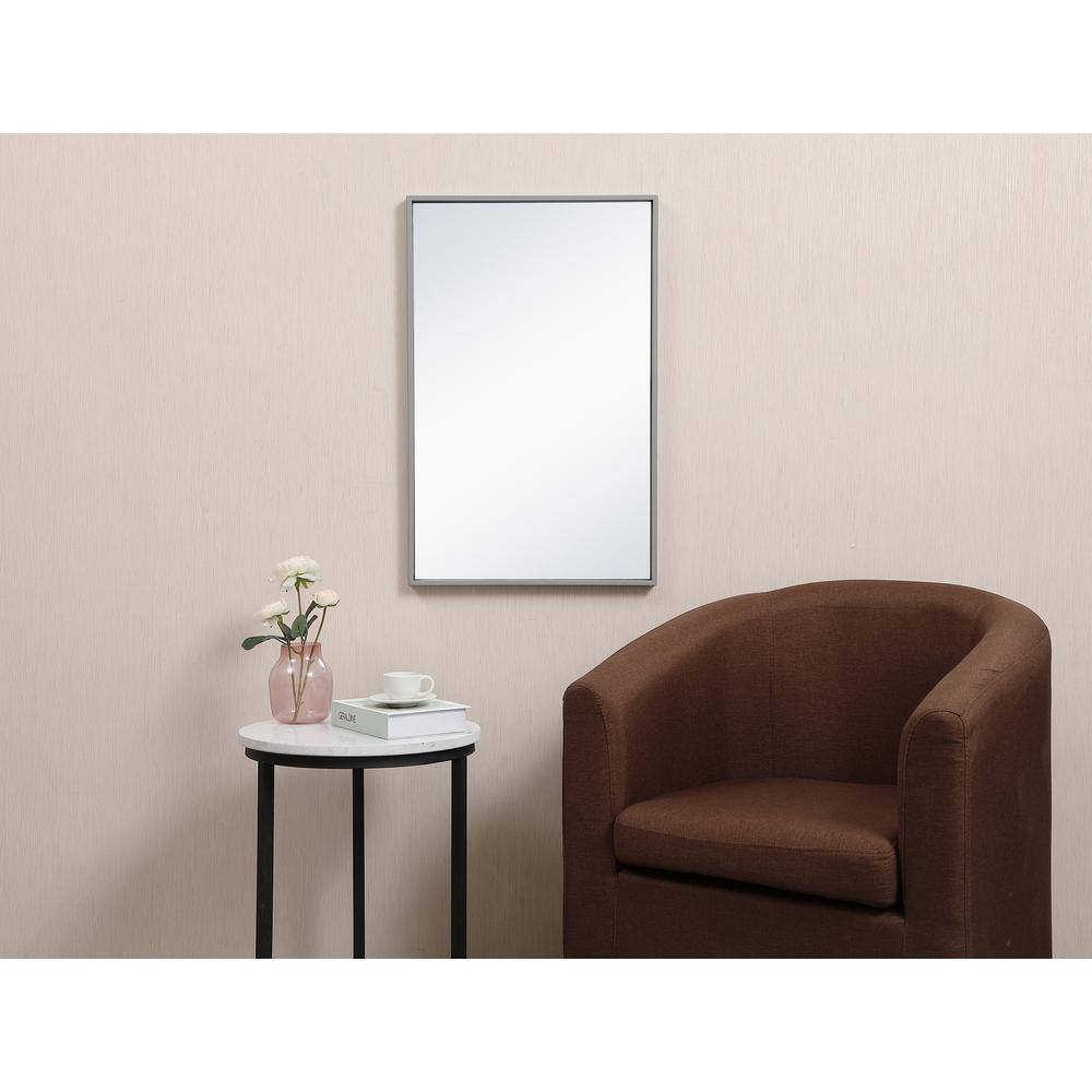 36in H x 30in W Rectangle White Vanity Mirror