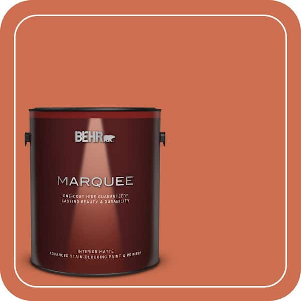 BEHR MARQUEE 1 gal. #M180-6 Tiki Torch Matte Interior Paint & Primer