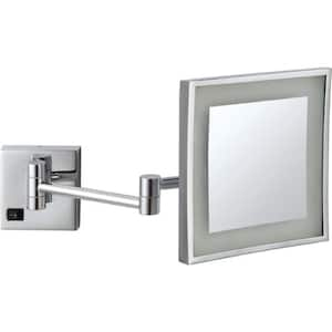 Nameeks Glimmer 6.3 in. x 8.5 in. Wall Mounted LED 3x Rectangle Makeup ...