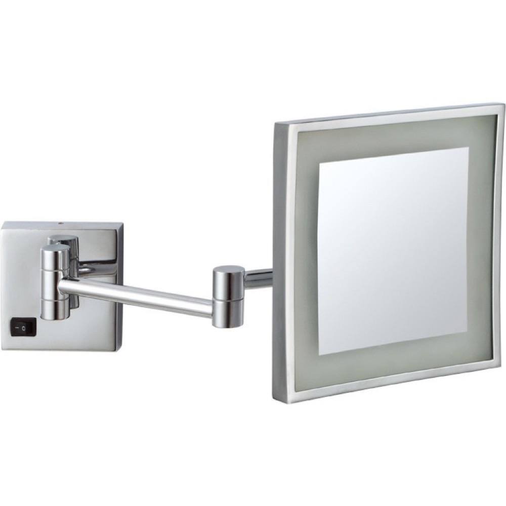 Nameeks Glimmer 8 in. x 8 in. Wall Mounted LED 5x Rectangle Makeup ...