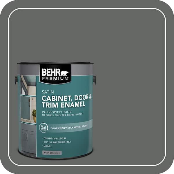 1 gal. #PPU25-02 Black Locust Satin Enamel Interior/Exterior Cabinet, Door & Trim Paint