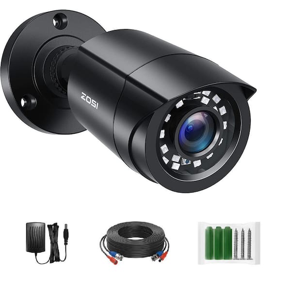 2MP Full HD Wired Outdoor Bullet Security Camera 4-in-1 Compatible with HD-CVI/TVI/AHD/960H Analog CVBS DVR