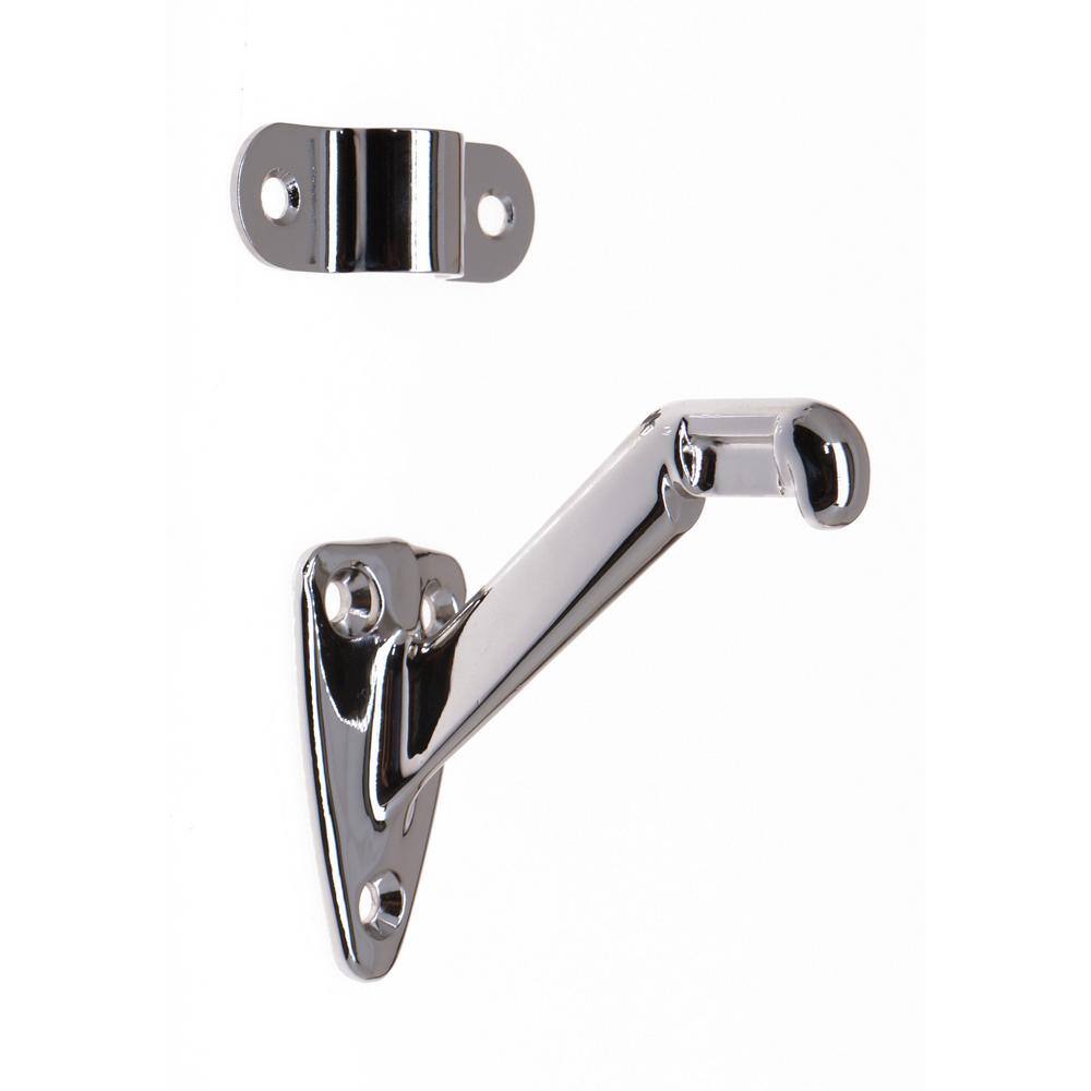 3-1/4 in. Solid Brass Hand Rail Bracket in Bright Nickel price history on PriceWatchPro