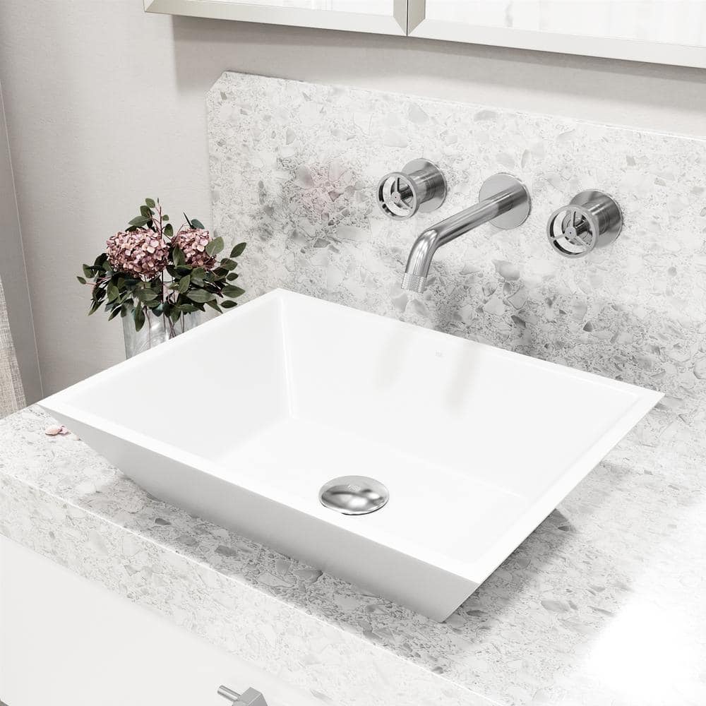 Brooklyn Inspired Industrial-Chic Chrome Wall Mount Bathroom Faucet