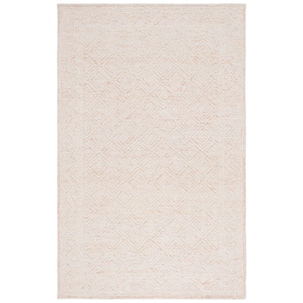 SAFAVIEH Pine 4 ft. x 6 ft. Ivory/Orange Area Rug