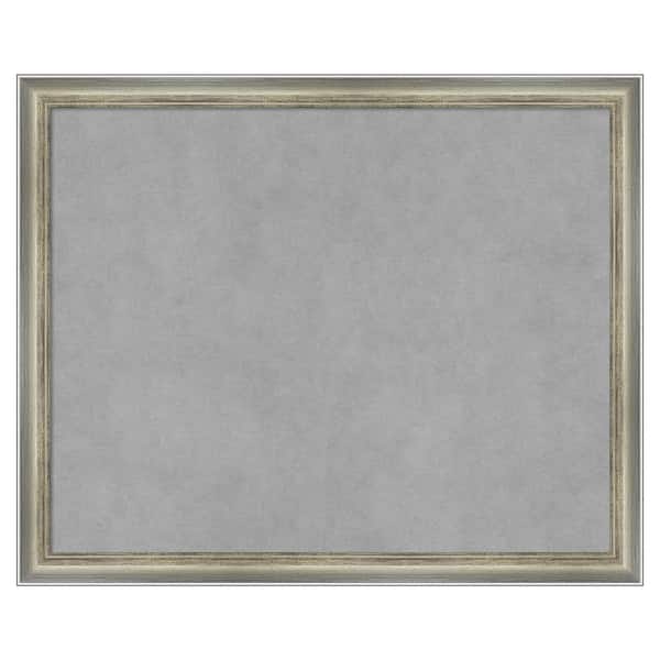 Amanti Art Salon Scoop Silver 22 in. x 18 in. Framed Magnetic Board