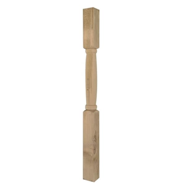 ProWood 4-1/2 ft. x 4 in. x 4 in. Pressure-Treated Turn Finial Ready ...