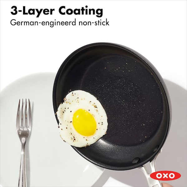 OXO Good Grips 8 in. Aluminum Frying Pan Skillet with Lid CC006646-001 -  The Home Depot