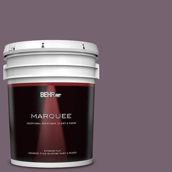 BEHR MARQUEE 5 gal. #680F-6 Shy Violet Flat Exterior Paint & Primer