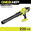 RYOBI ONE+ HP 18V Brushless Cordless 220 CFM 140 MPH Compact Blower ...