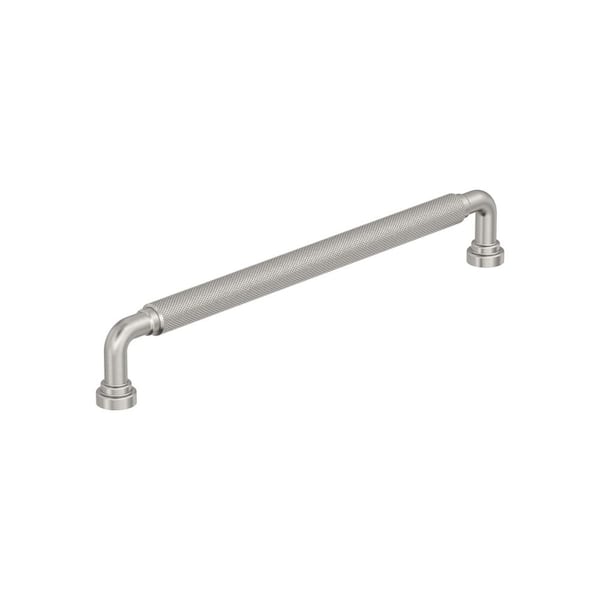 Amerock Collet 8-13/16 in. (224mm) Center-to-Center Satin Nickel Arch Cabinet Pull