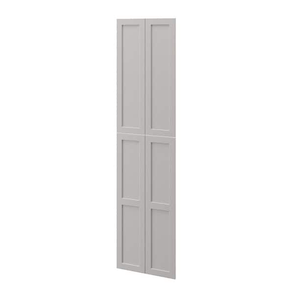 SIMPLY WOODMARK PRO Shaker Full Overlay 23.13 in. W. x 90.75 in. H Decorative Door Tall End Panel in Stone Gray