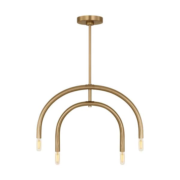 Hadden 4-Light Satin Brass Medium Chandelier
