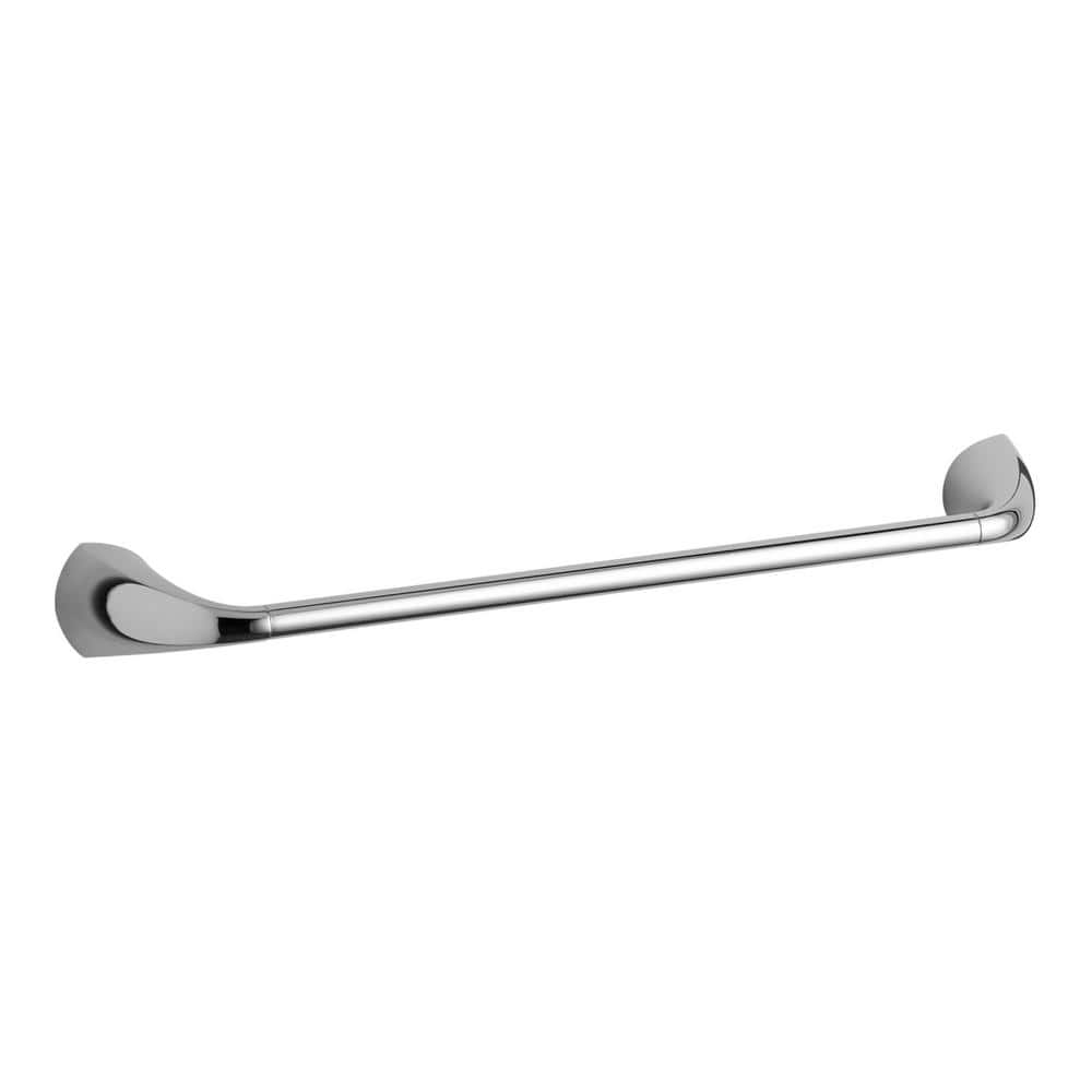 Polished Chrome 18" Metal Wall Mounted Towel Bar