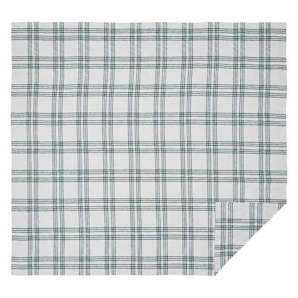 VHC BRANDS Pine Grove Plaid King Cotton Coverlet