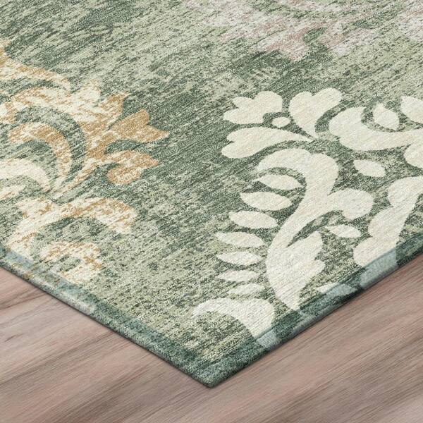 Chantille Machine Washable Indoor/Outdoor Abstract ACN3148 Celery 2 ft. x 3 ft. Accent Rug