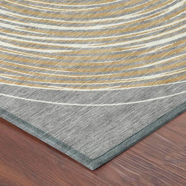 Chantille Machine Washable Indoor/Outdoor Abstract ACN2647 Gray 10 ft. x 14 ft. Area Rug