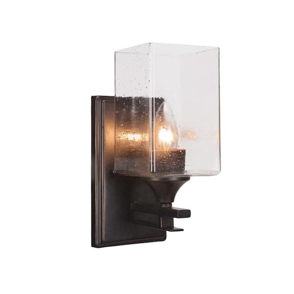 Ontario 1-Light Dark Granite Wall Sconce