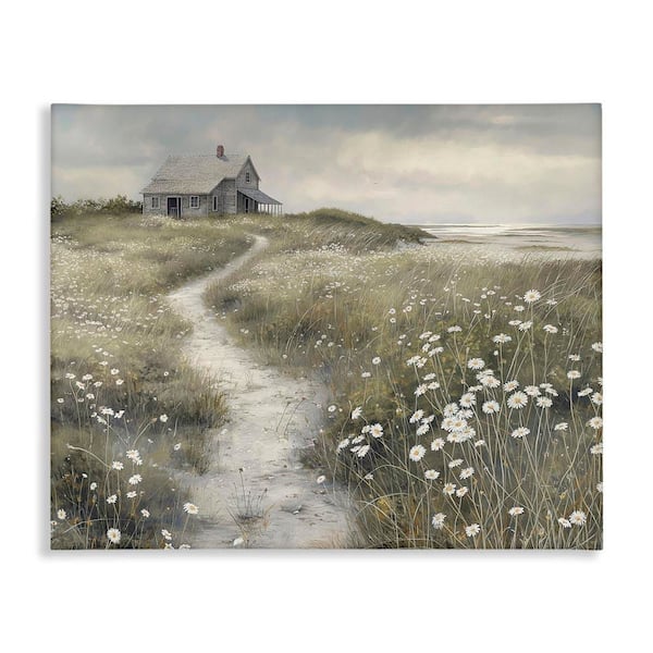 Path To Coastal Cottage by Imagine It Images Unframed Nature Graphic Art Print 30 in. x 40 in.