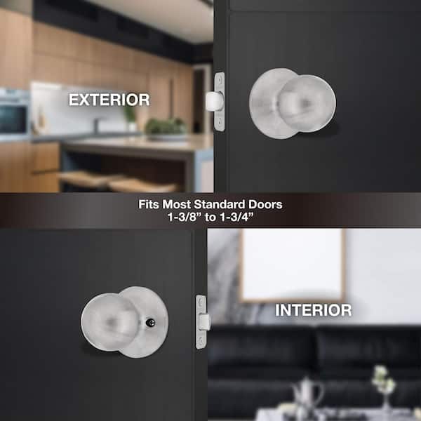 Defiant Saturn Stainless Steel Hall/Closet Door Knob 32T3630B