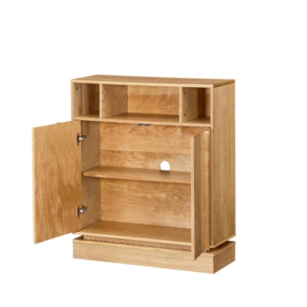 31.7 in. W x 11.9 in. D x 37.2 in. H Bathroom Brown Linen Cabinet price history on PriceWatchPro