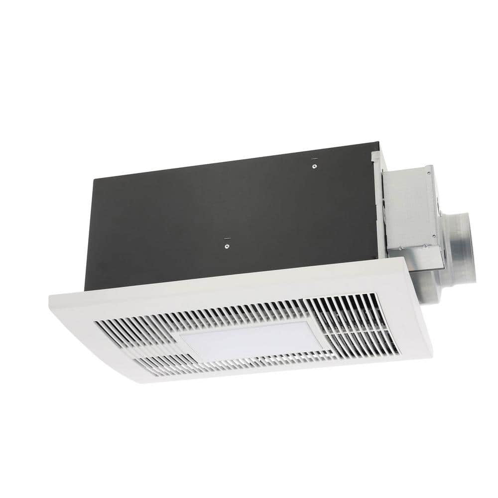 WhisperWarm White Ceiling Mount Bathroom Fan with Heater and LED Light