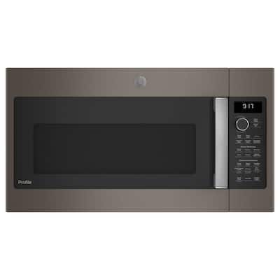 Profile 1.7 cu. ft. Over the Range Microwave in Slate with Air Fry