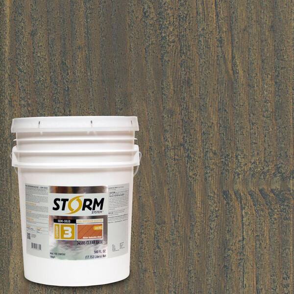 Storm System Category 3 5 gal. Headwall Exterior Semi-Solid Dual Dispersion Wood Finish
