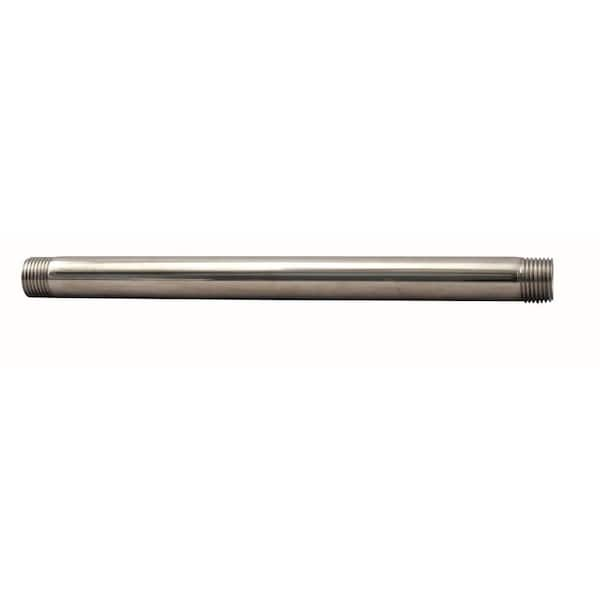 Westbrass 1/2 in. x 8 in. IPS Brass Pipe Nipple in Polished Nickel