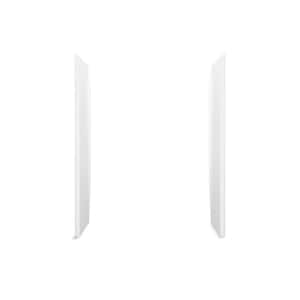 STORE+ 30 in. W x 75.75 in. H 2-Piece Direct-to-Stud Alcove Shower End Wall Set in White