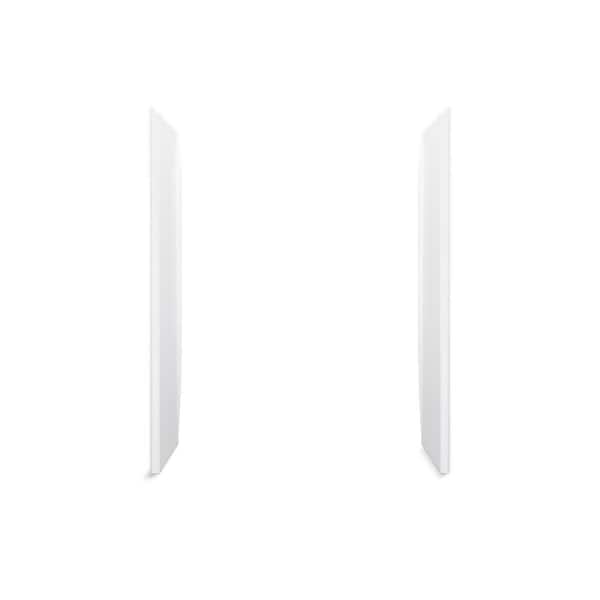 STORE+ 30 in. W x 75.875 in. H Five-Piece Direct-to-Stud Shower Wall Surround Alcove in White