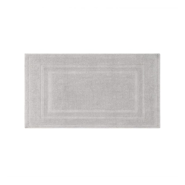 Jean Pierre Stonewash Racetrack Washed Beige 17 in. x 24 in. Cotton Rectangular Bath Rug
